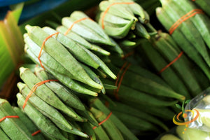 Okra - Emerald Green Velvet.